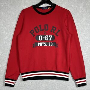 Polo Ralph Lauren Phys Ed Sweatshirt Mens Size Small Red Crewneck Sweater